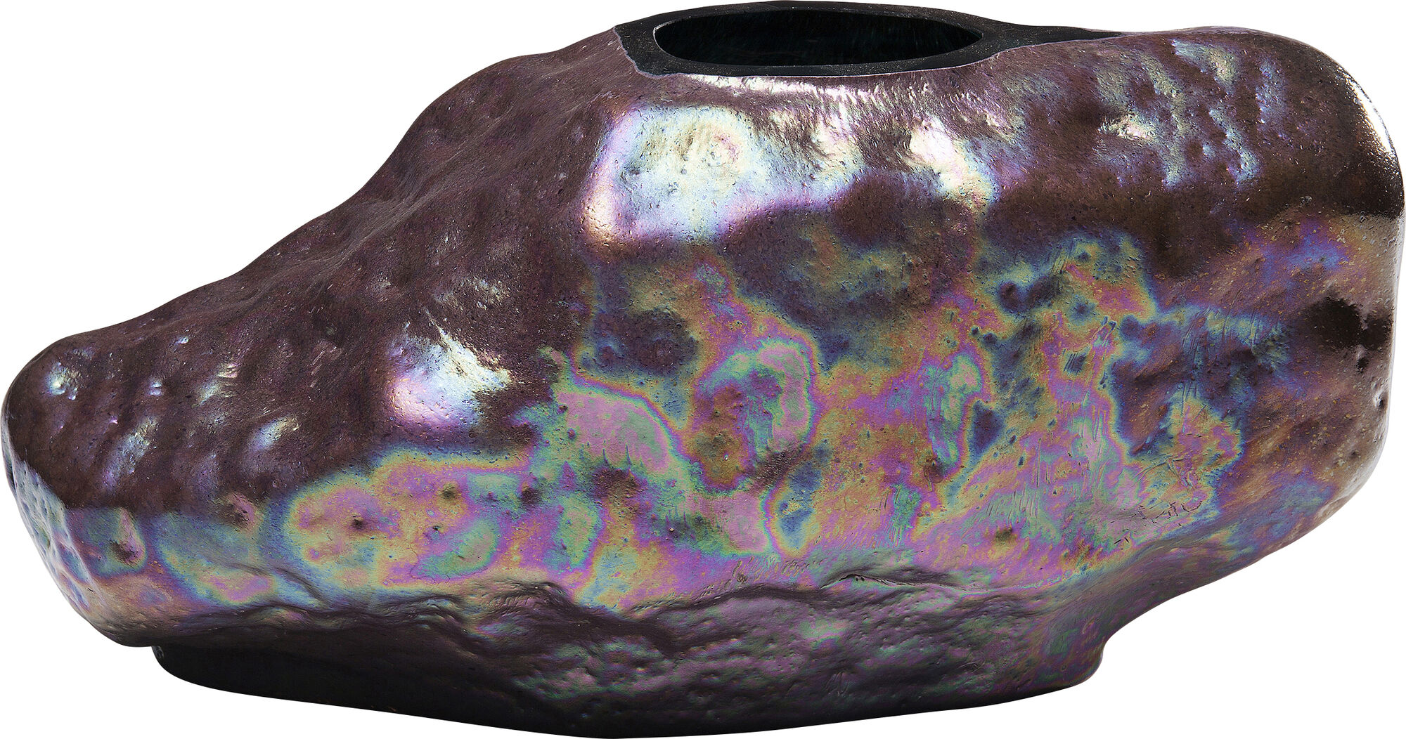 Wazon szklany kolorowy 12x34 cm