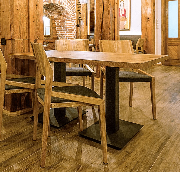 Podwójny stół restauracyjny Flat Double 140