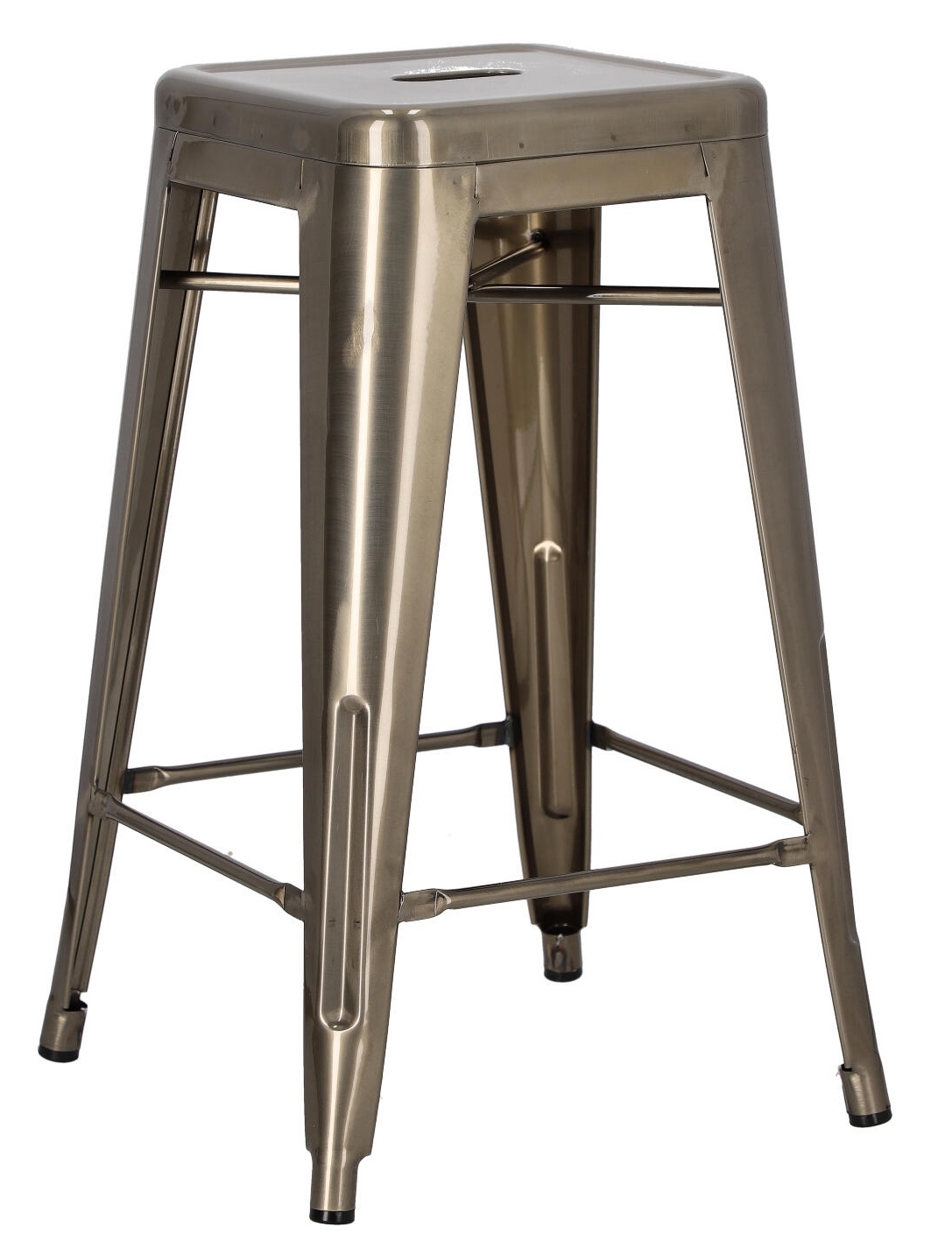 Stołek barowy Paris insp. Tolix 66 cm metaliczny