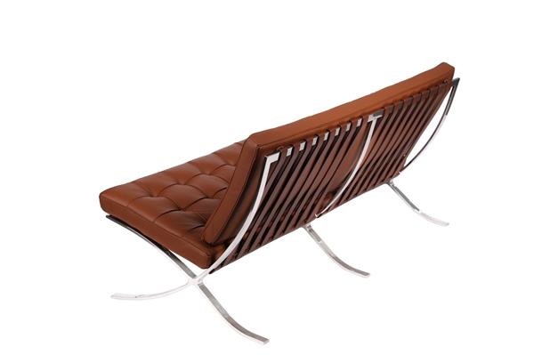 Sofa dwuosobowa BA2 insp. Barcelona skóra naturalna