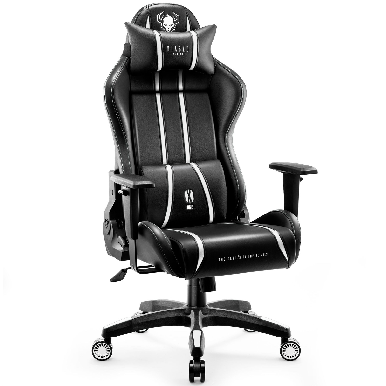 Fotel gamingowy Diablo X-One 2.0 Normal Size czarno-biały