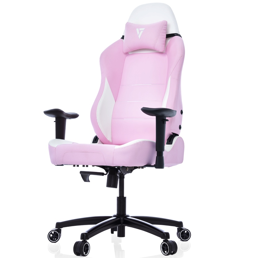 Fotel gamingowy Vertagear P-Line PL1000 Racing Series różowy/biały
