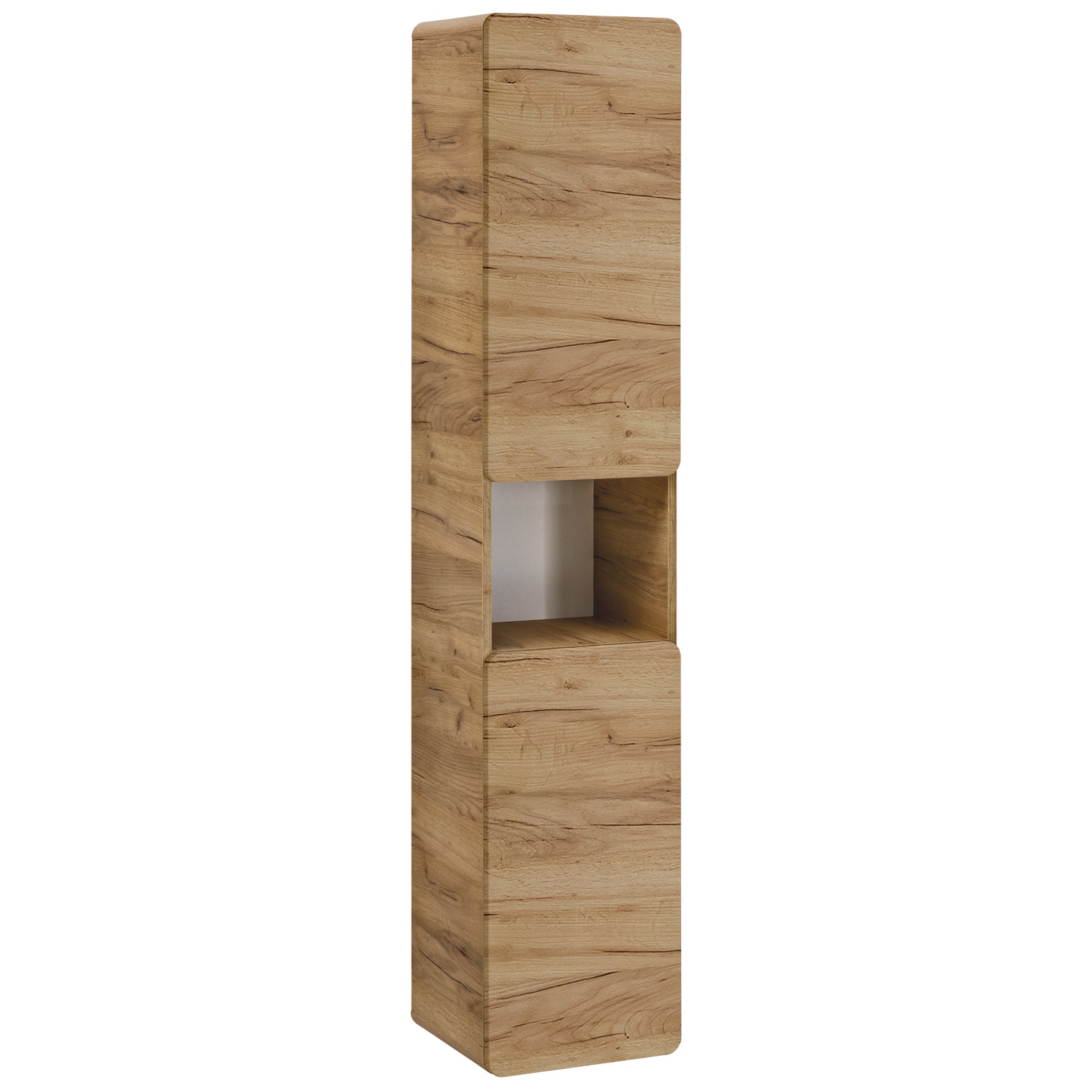 Szafka łazienkowa - słupek Aruba 800 FSC dąb craft złoty