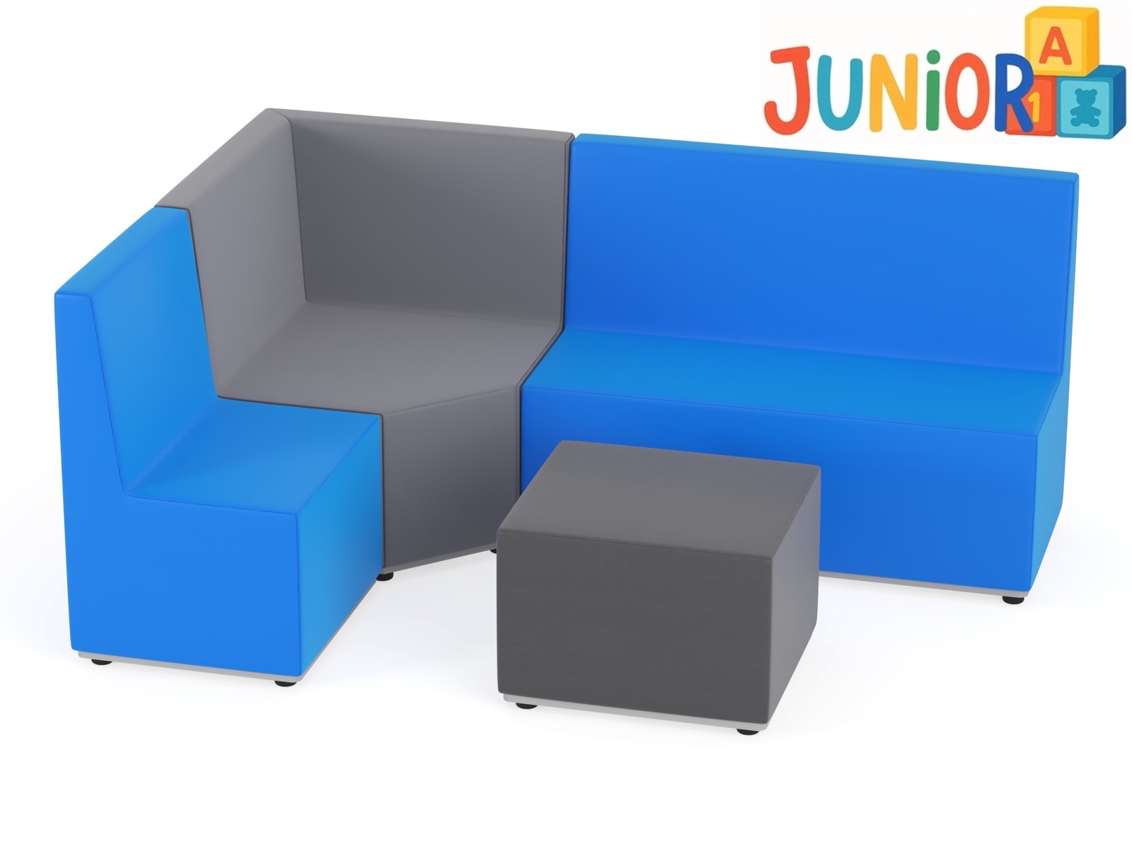 Zestaw mebli przedszkolnych do siedzenia - narożnik Tobo Junior 4