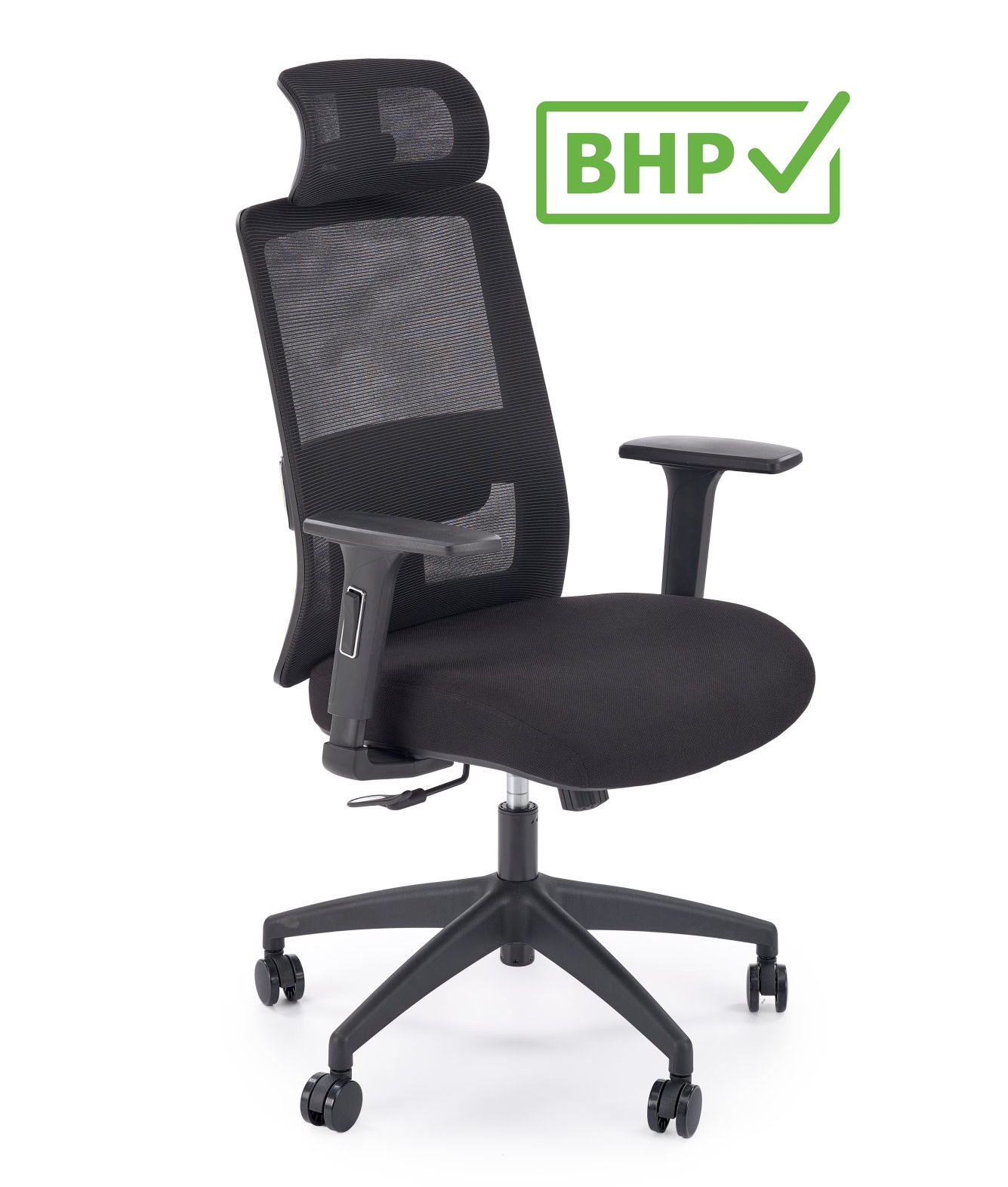 Ergonomiczny fotel biurowy z regulacjami Swift Halmar, zgodny z normą BHP