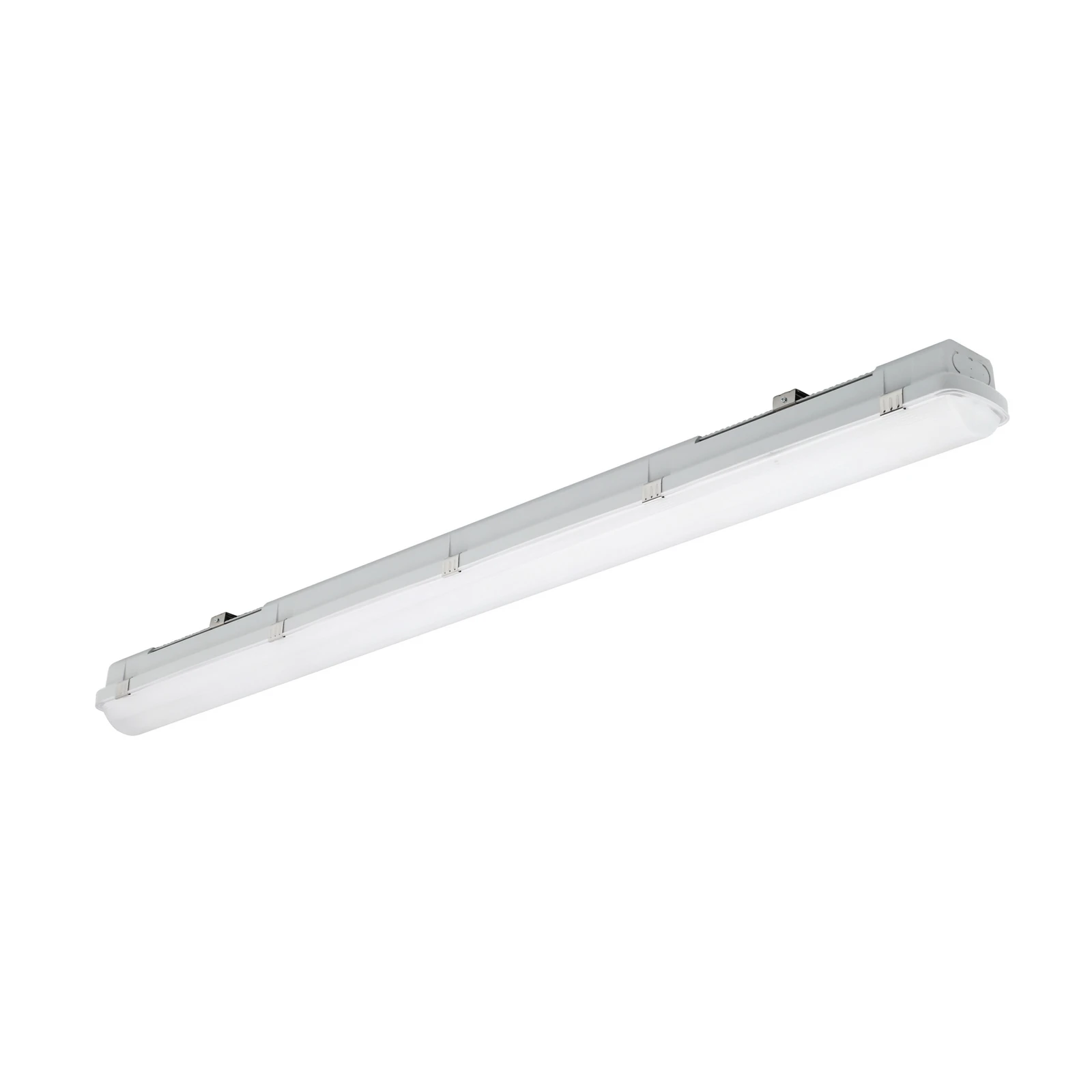 Lampa korytkowa LED RESISTO, jasnoszara, 120 cm, 17 W, 840 IP66