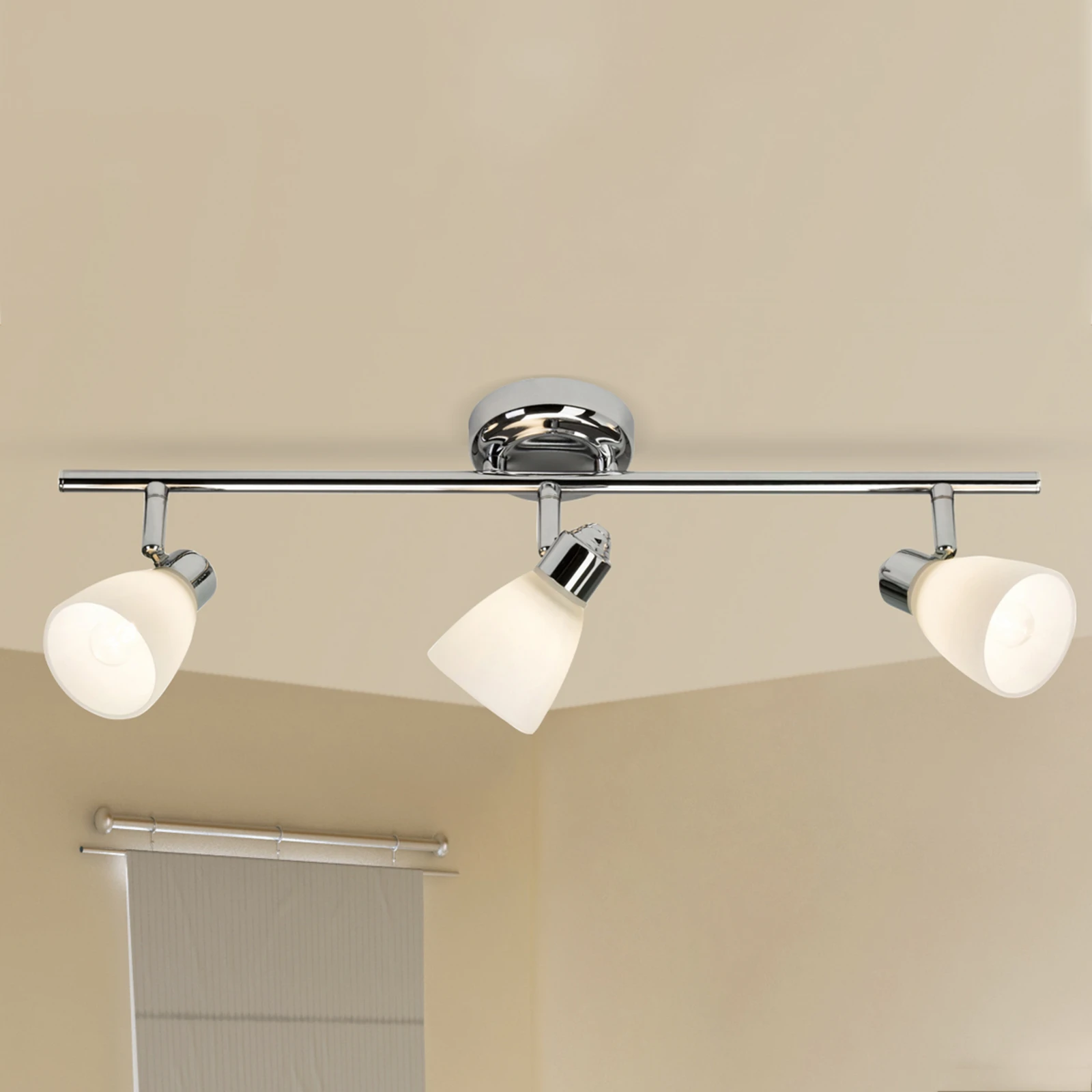 Trzyramienna lampa sufitowa Kensington z IP44