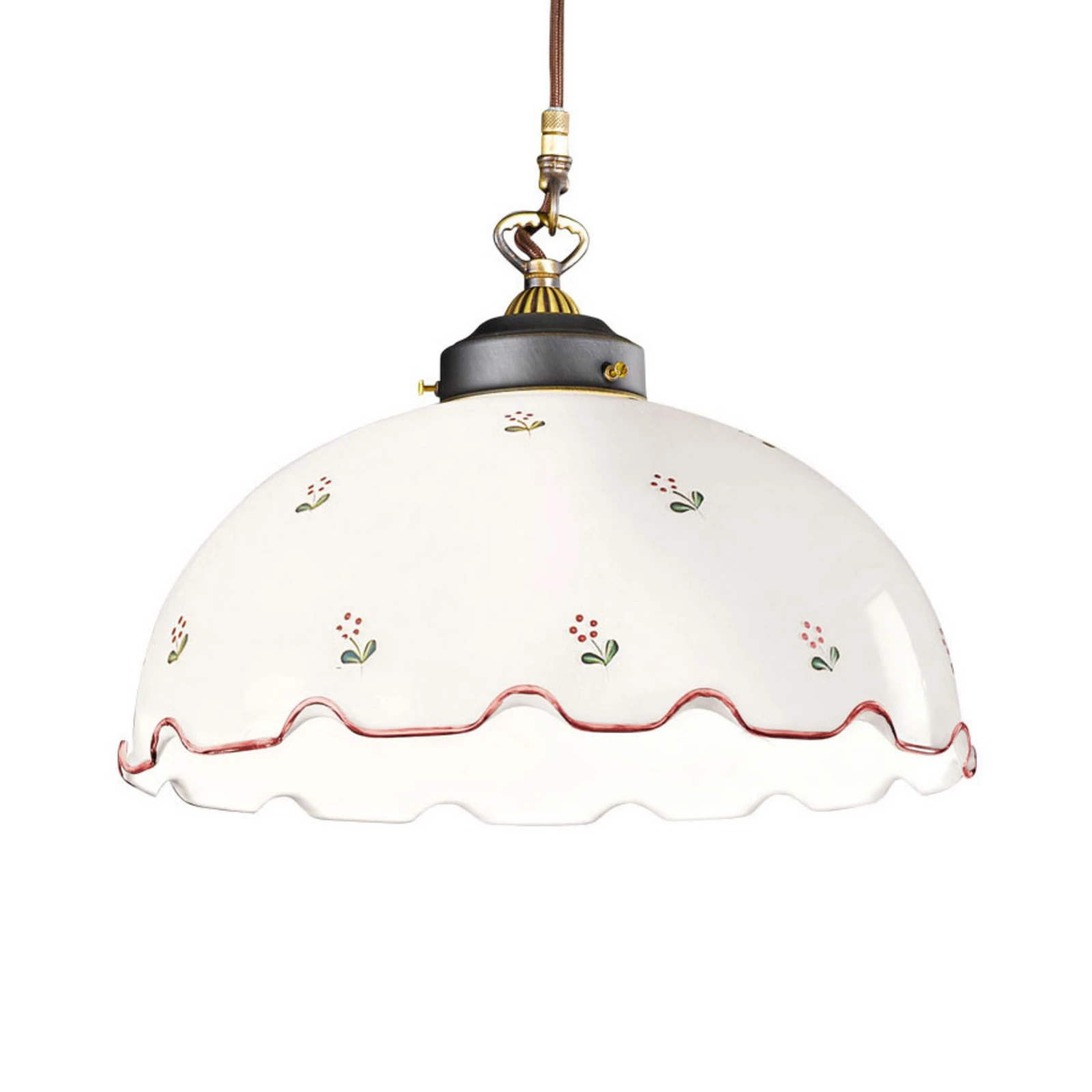Lampa wisząca Nonna Streublume Ø30cm 1-pkt różowa