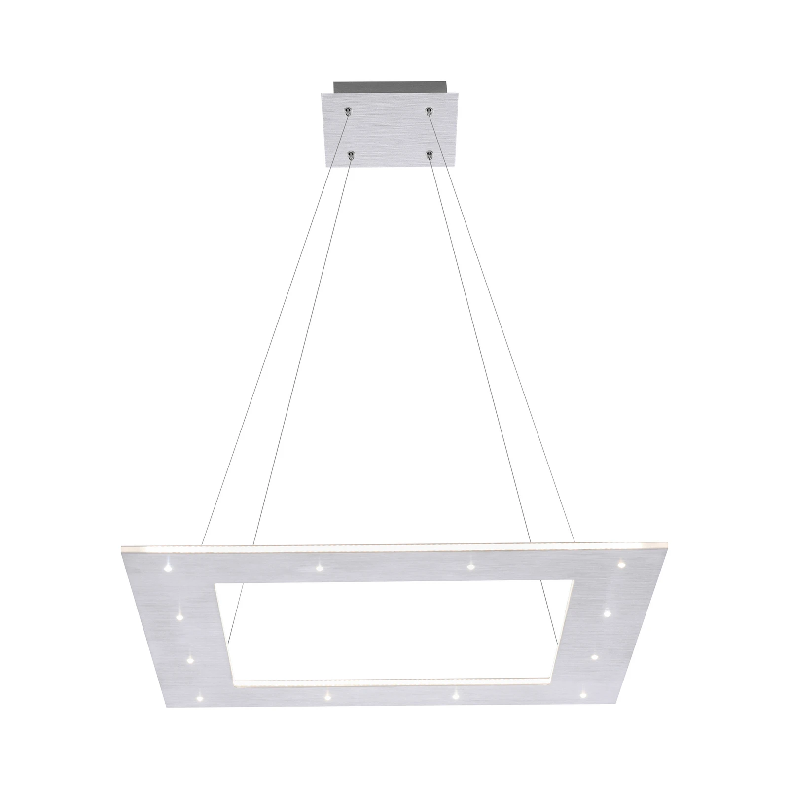 Żyrandol LED PURE Cosmo, aluminium, 50 cm, CCT, pilot