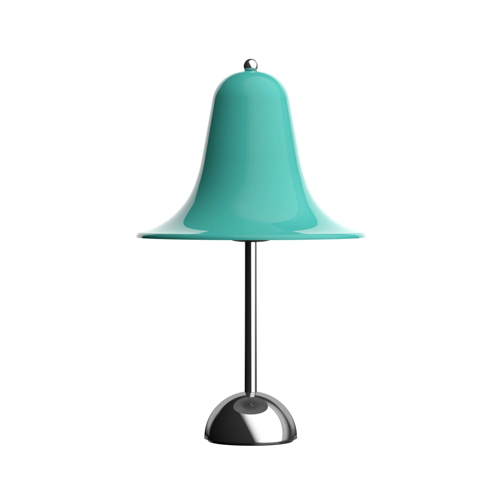 Lampa stołowa Verpan Pantop, jasno niebiesko-zielona, wysokość 23 cm, E14
