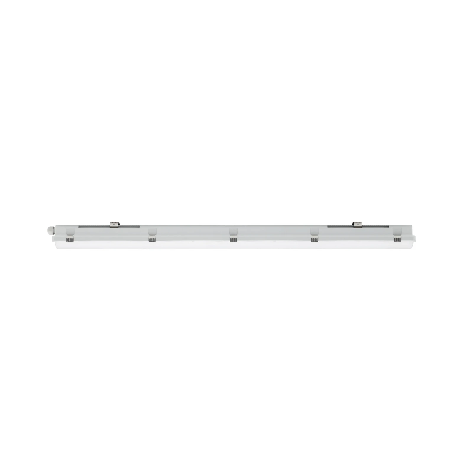 Lampa korytkowa LED z czujnikiem RESISTO, szara, 120 cm, 34 W, 840 lm, IP66
