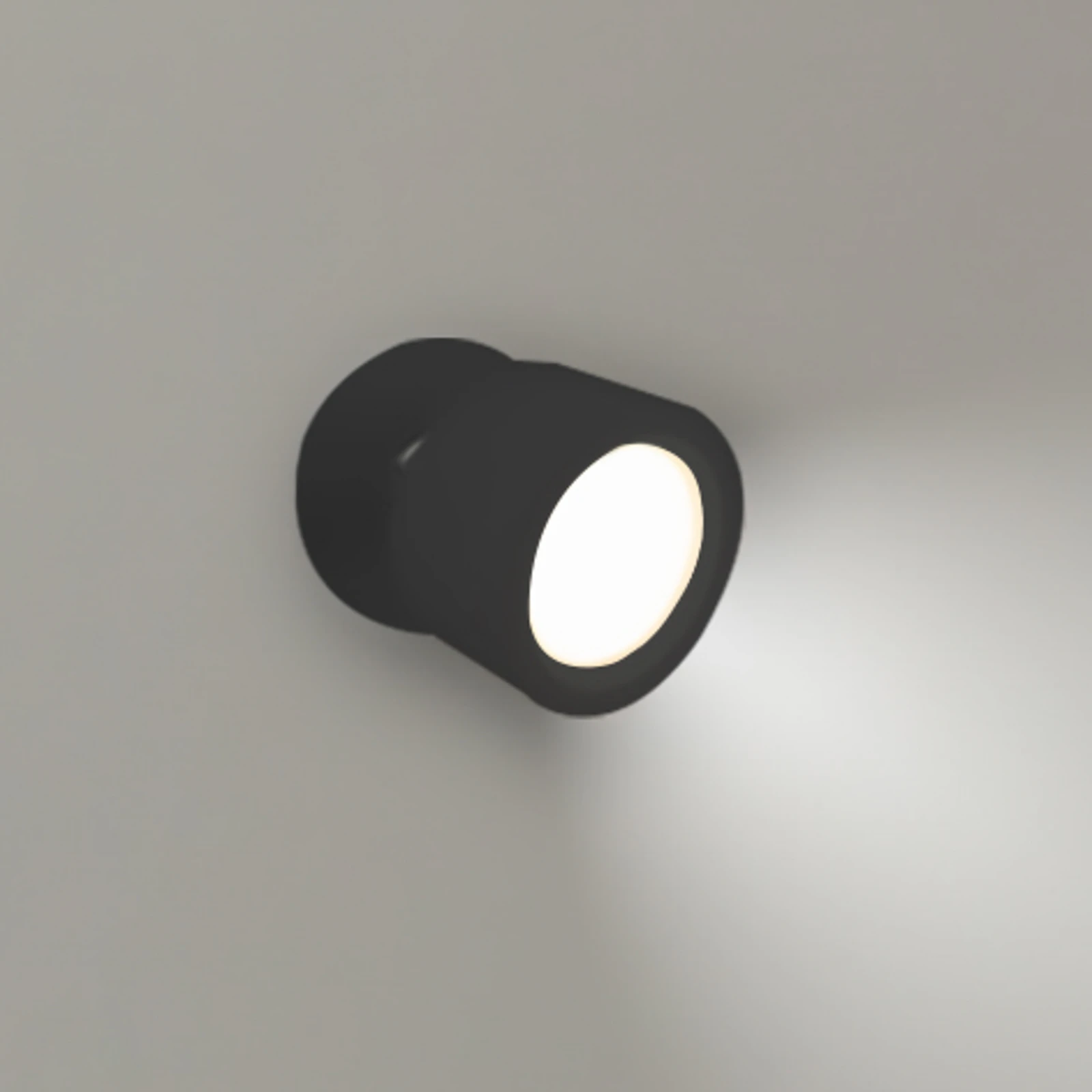 Newgarden kinkiet LED Roll 8, czarny, obrotowy