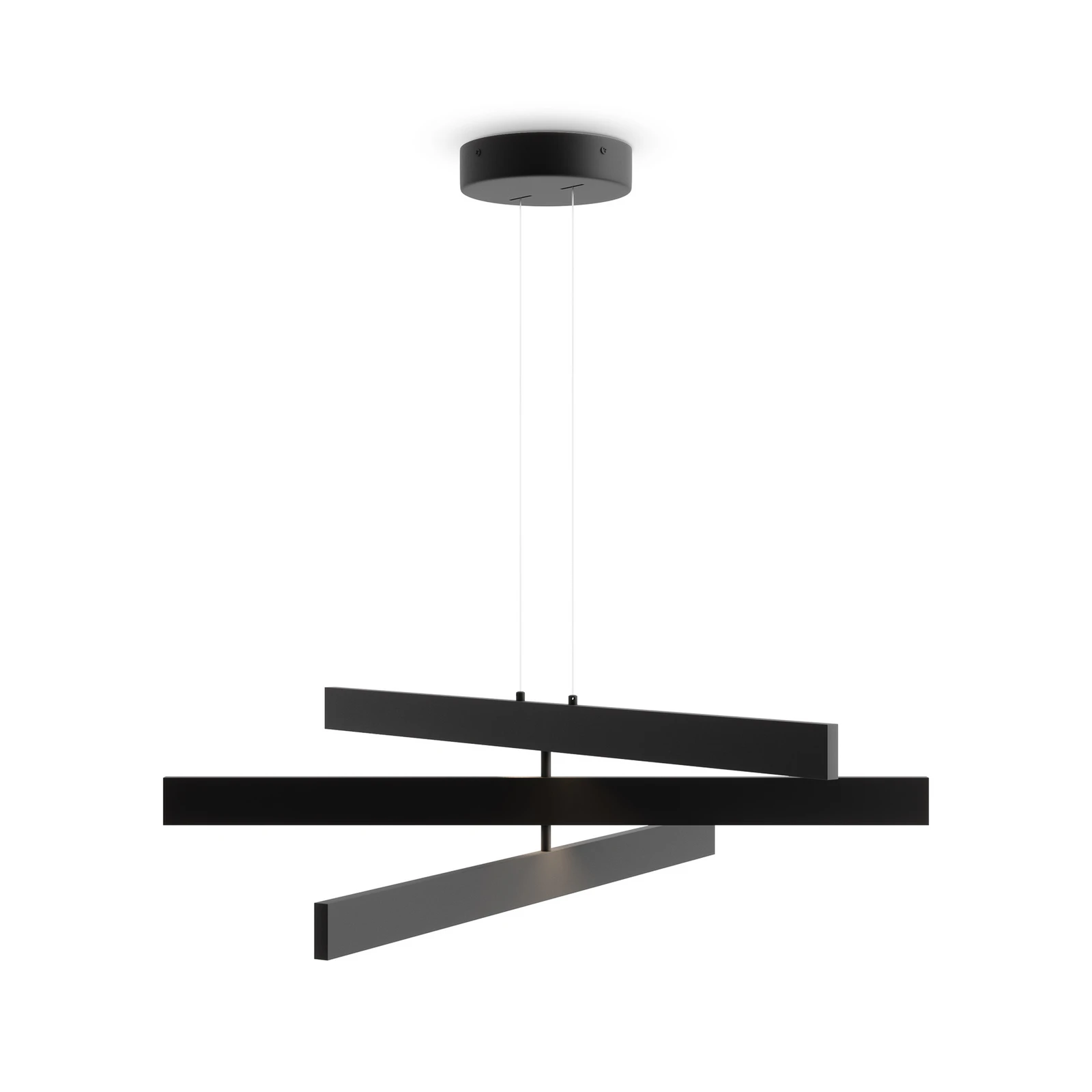 Lampa wisząca LED Maytoni Origami, czarna