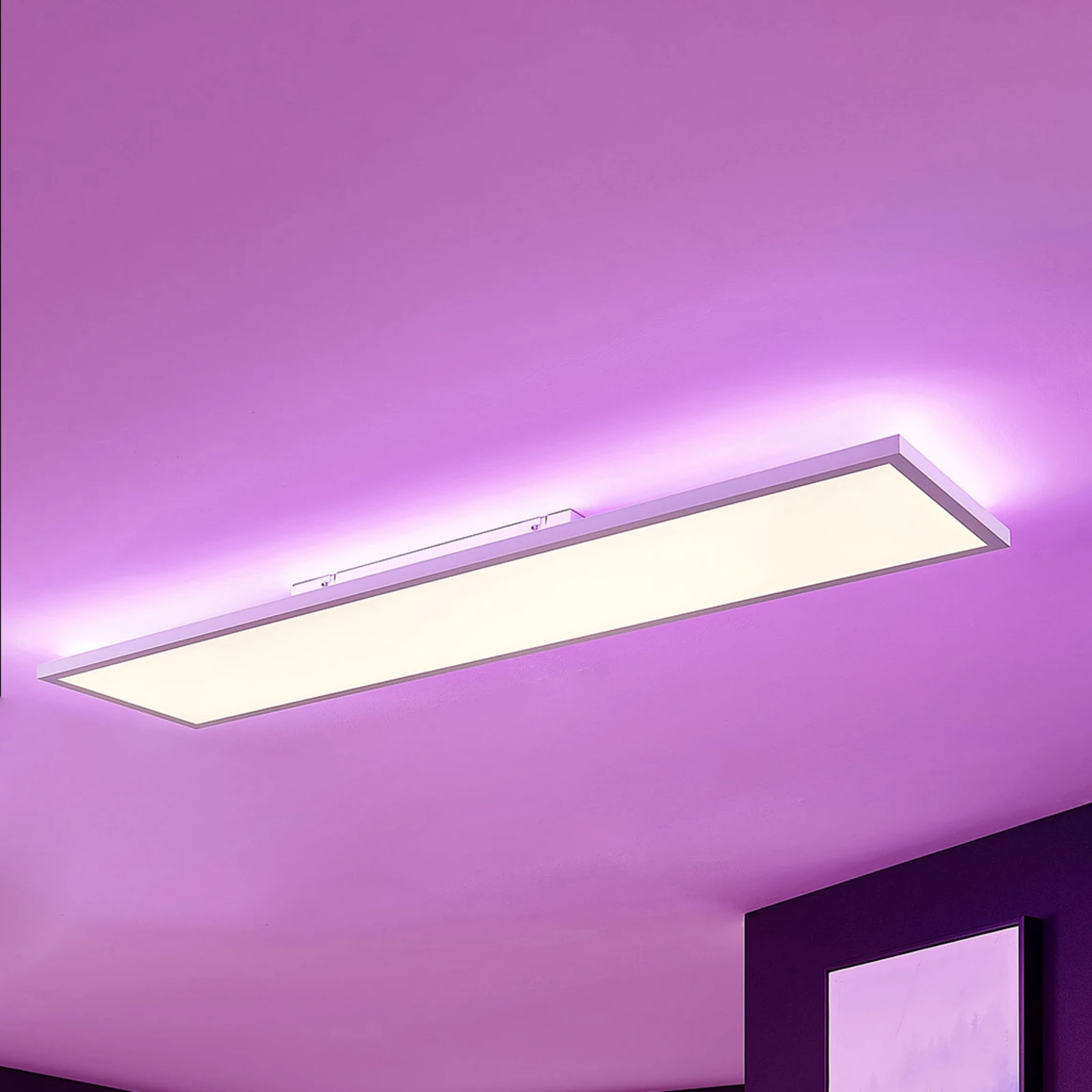 Panel LED Brenda, 120 x 30 cm, CCT, pilot zdalnego sterowania