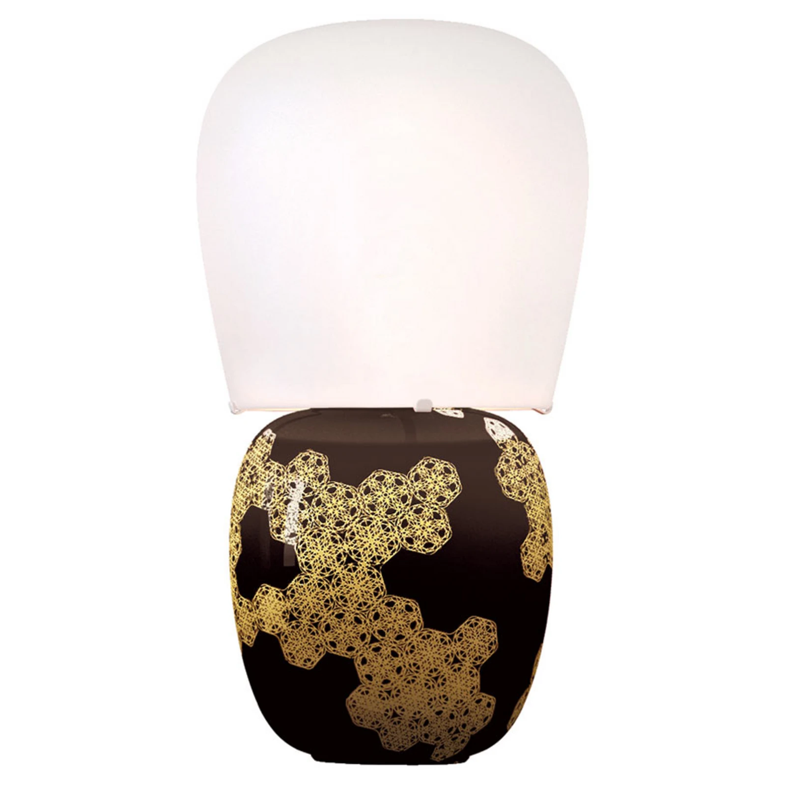 kdln lampa stołowa Hive, czarna, wysokość 47 cm ceramika/szkło