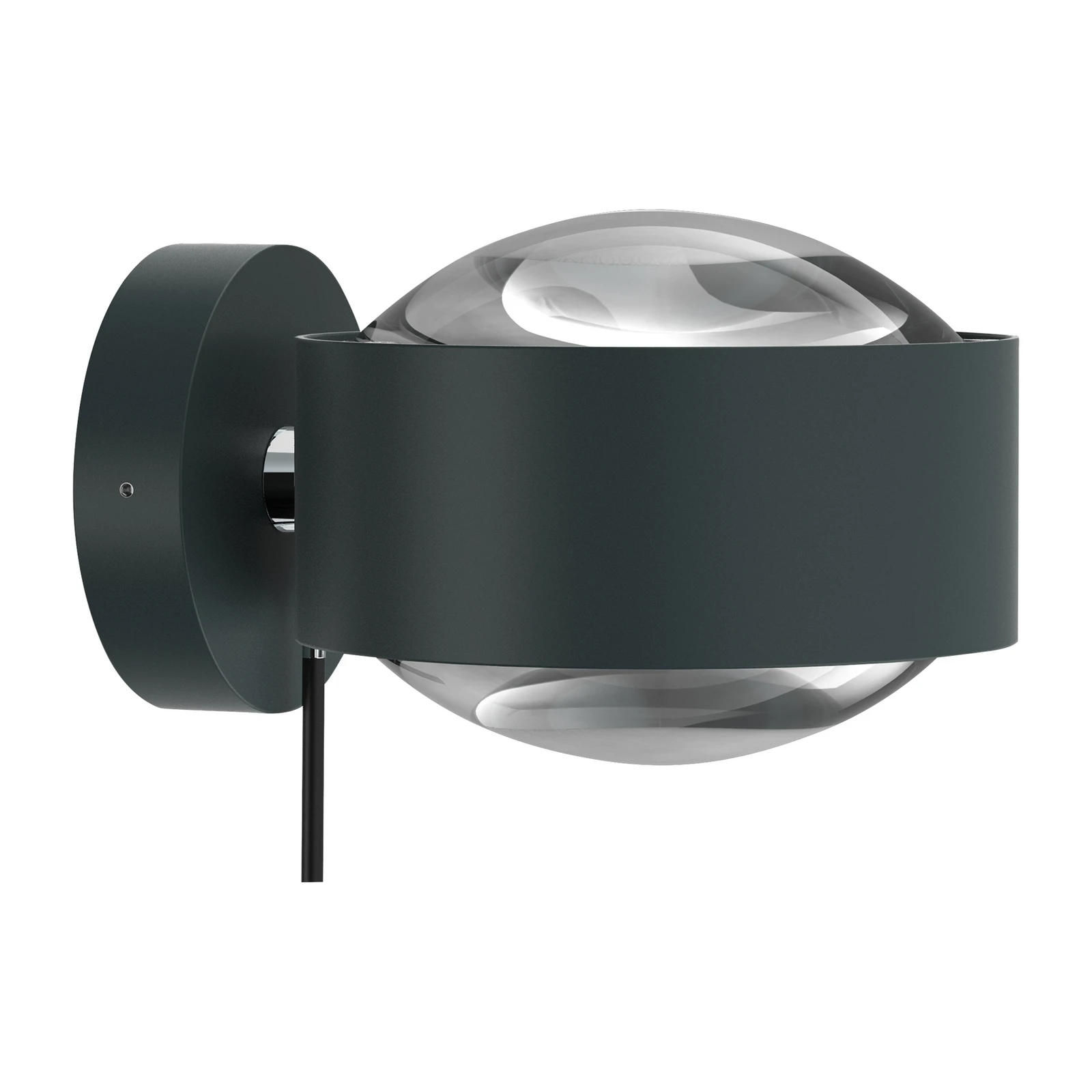 Puk Maxx Wall+ LED, przezroczyste soczewki, antracyt/chrom