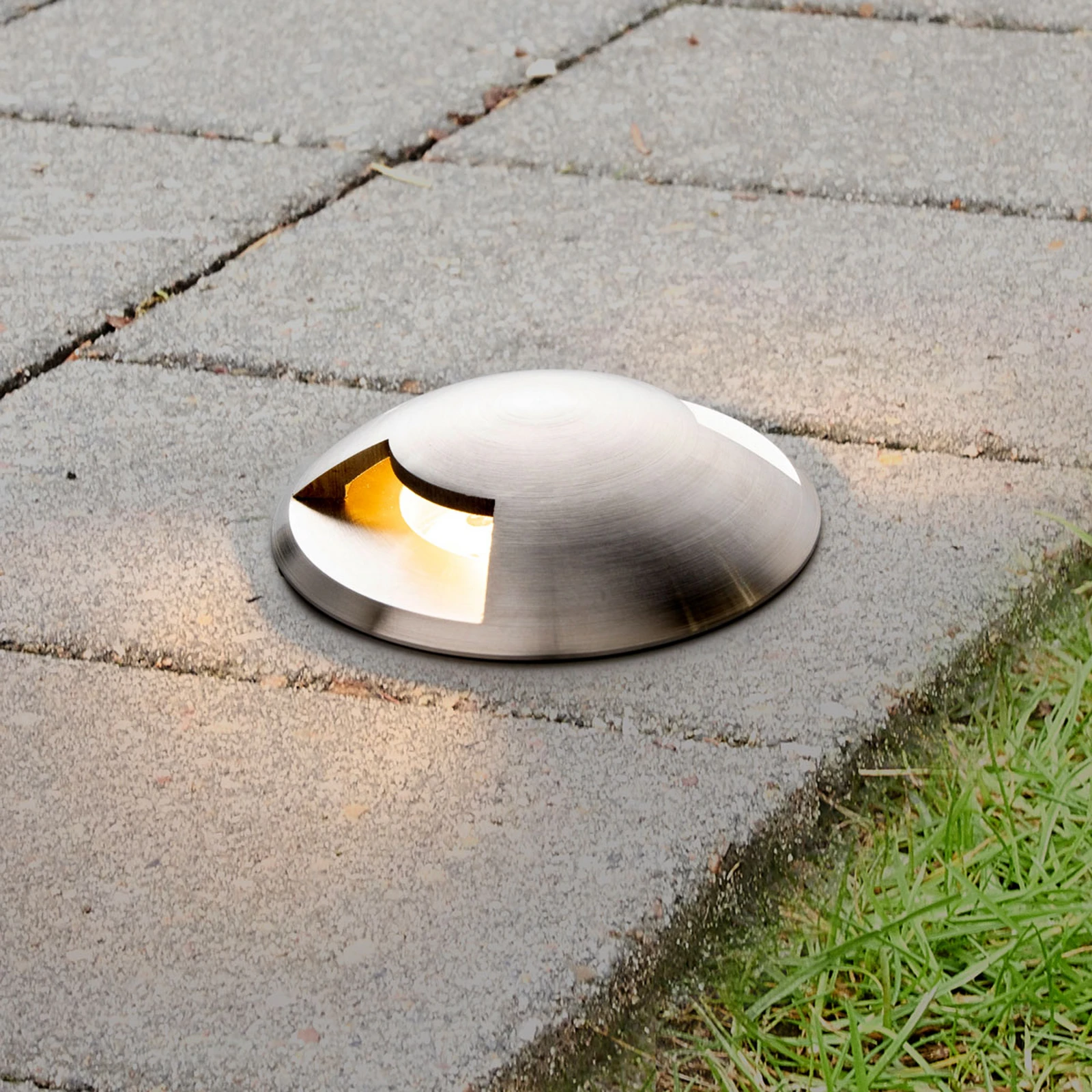 Oprawa wpuszczana podłogowa Lucande Helene, Ø 9 cm, aluminium, IP67