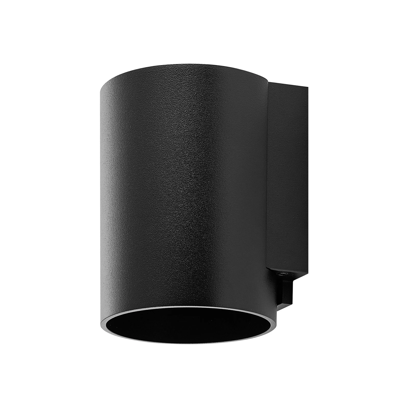 Kinkiet zewnętrzny CAN, czarny, 1-punktowa, Ø 8 cm IP65 metal GU10