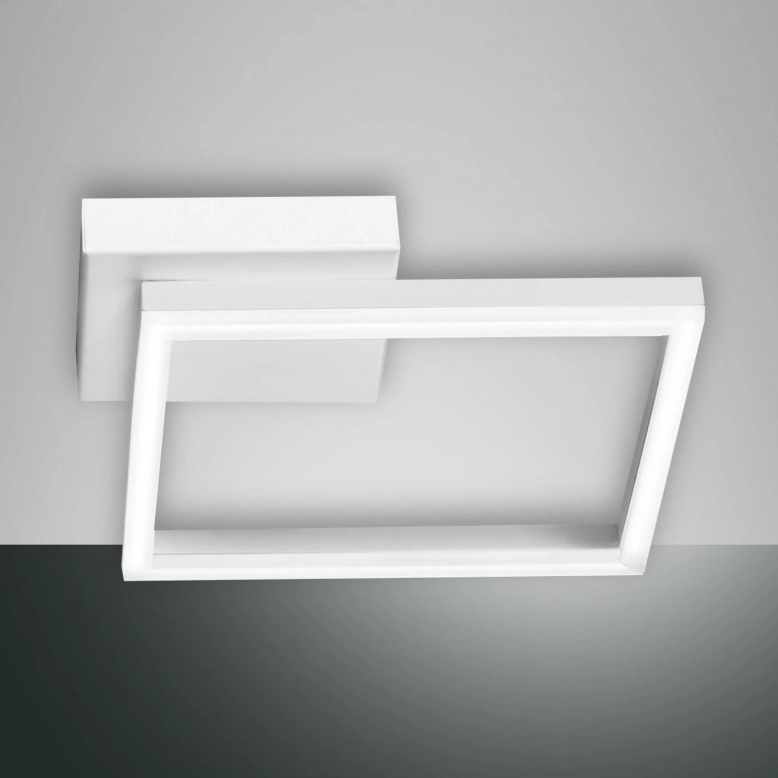 Lampa sufitowa LED Bard, 27x27cm, biała