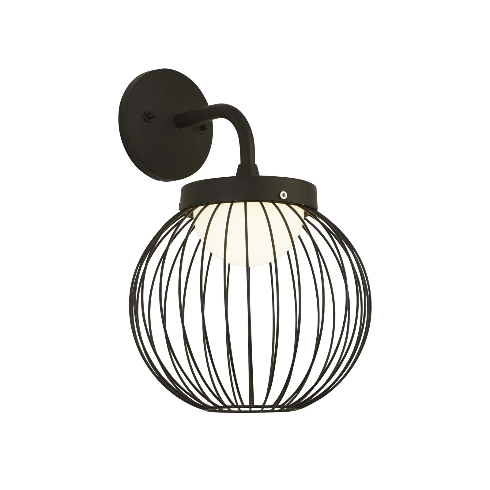 Kinkiet zewnętrzny LED X Cabin, IP44, czarny, metalowy