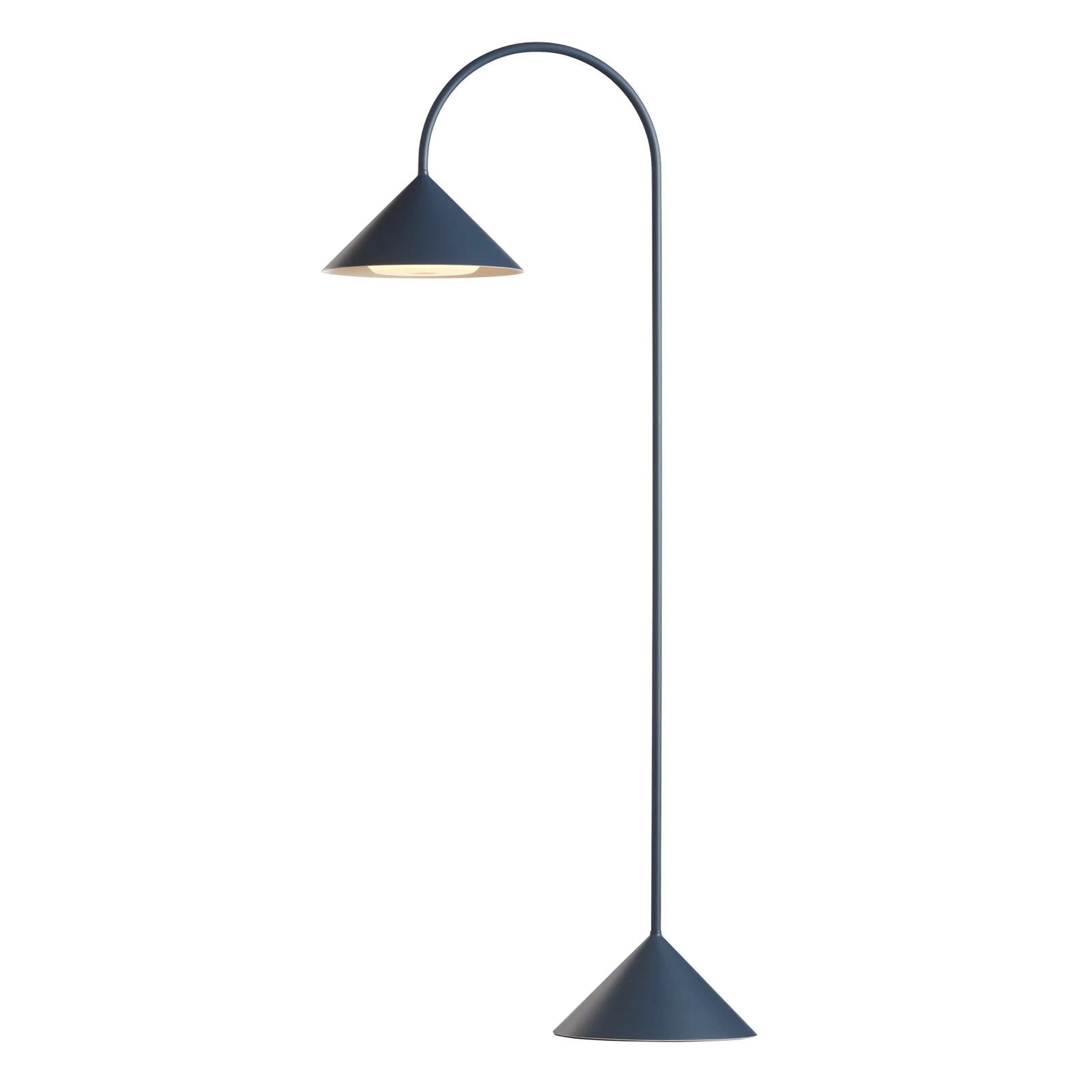 FRANDSEN lampa stojąca LED z akumulatorem Grasp, petrol, 72 cm, metal