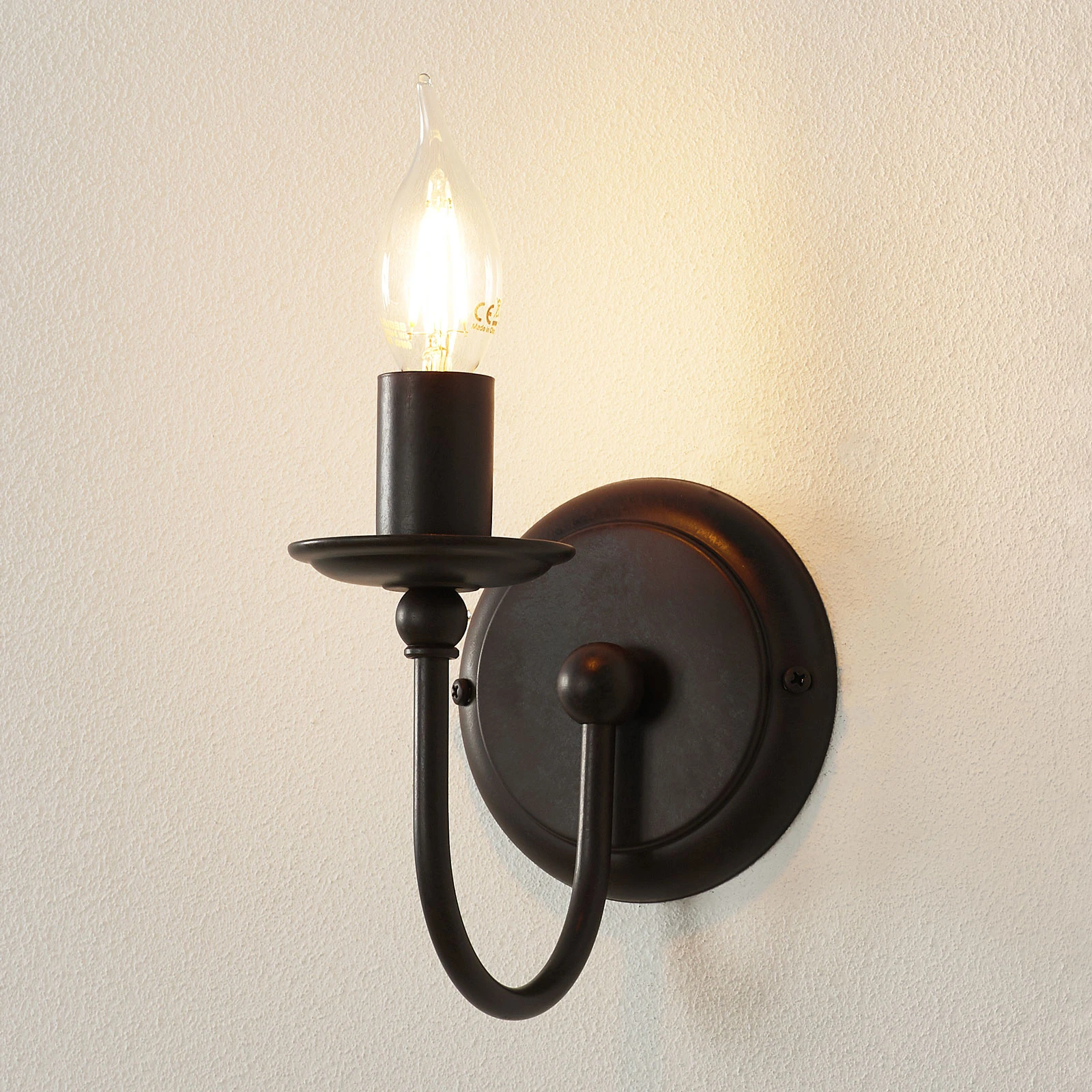 Niewielka lampa ścienna AZIENDA, 1-punktowa