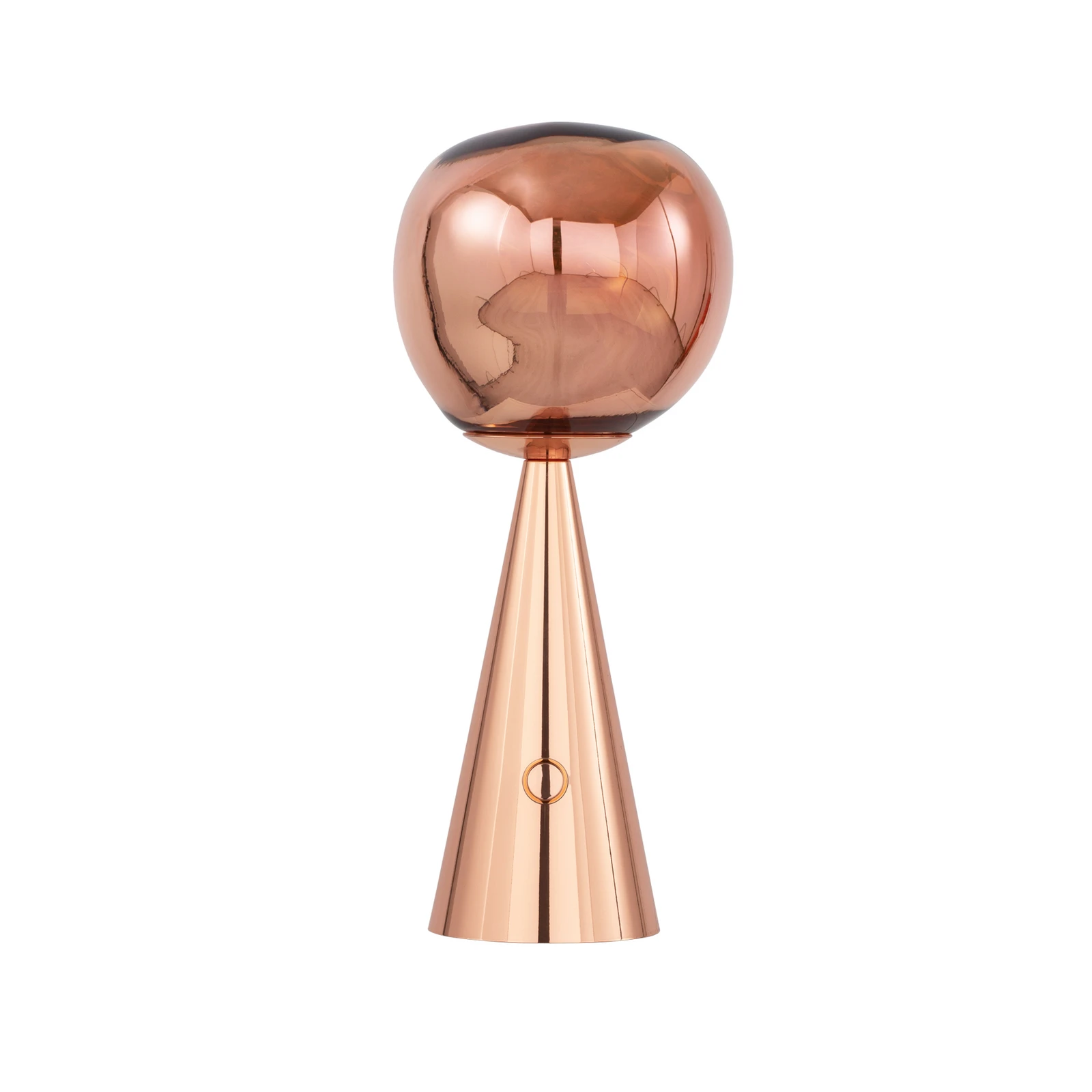 Tom Dixon Lampa stołowa LED Melt, miedziana, wysokość 29 cm