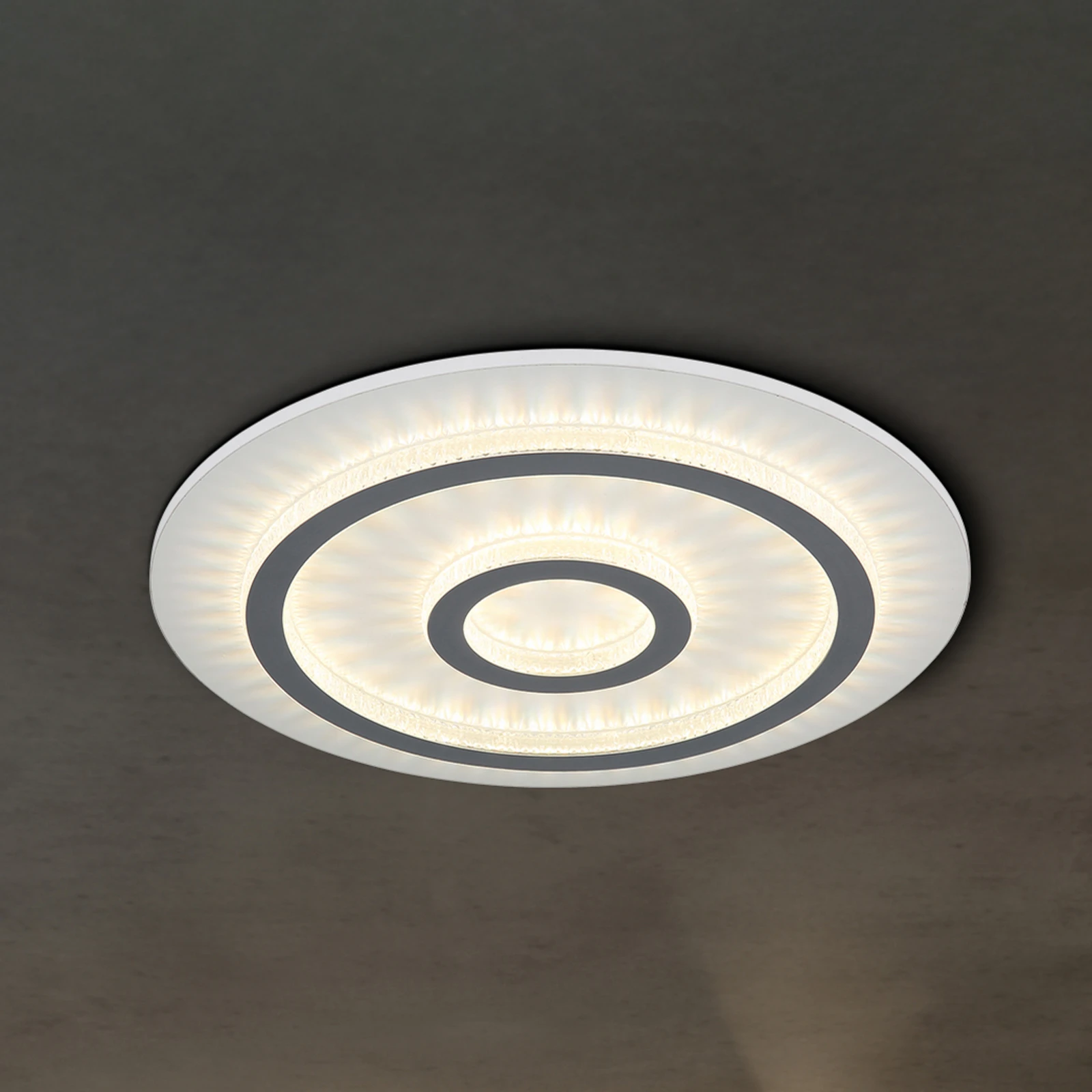 Lampa sufitowa LED Jayden, biała/antracytowa, CCT, ściemniana