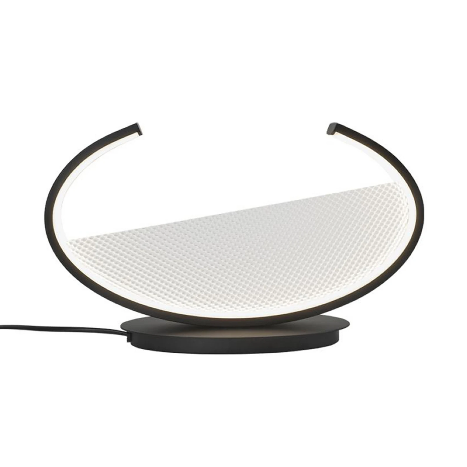 Lampa stołowa LED Adele, wysokość 22 cm, czarna, metal