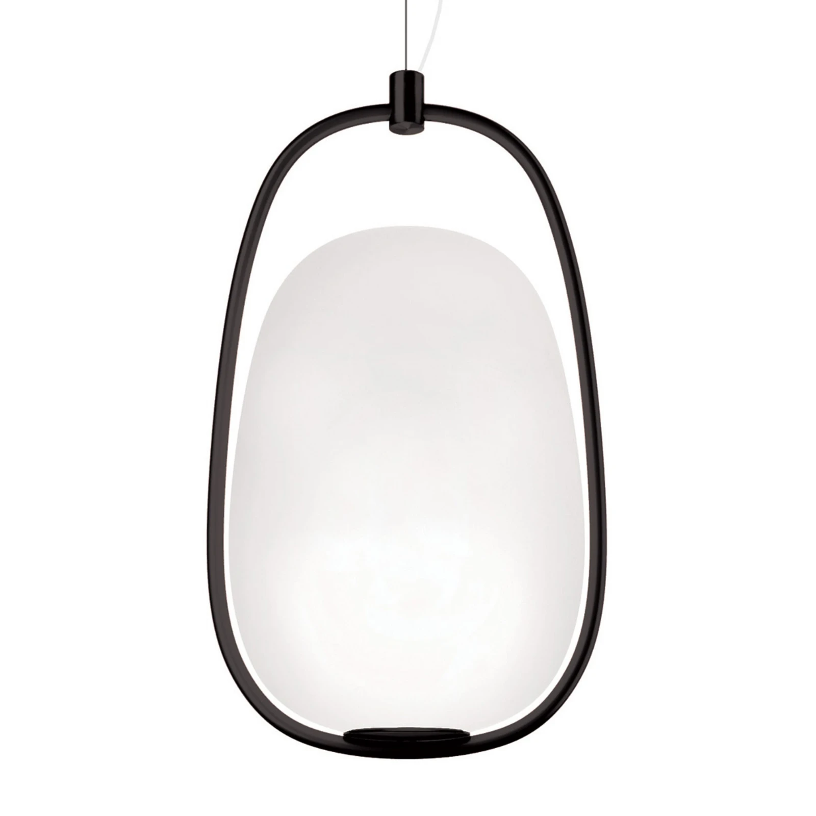kdln Żyrandol Lannà, czarny/biały, 22 x 20 cm