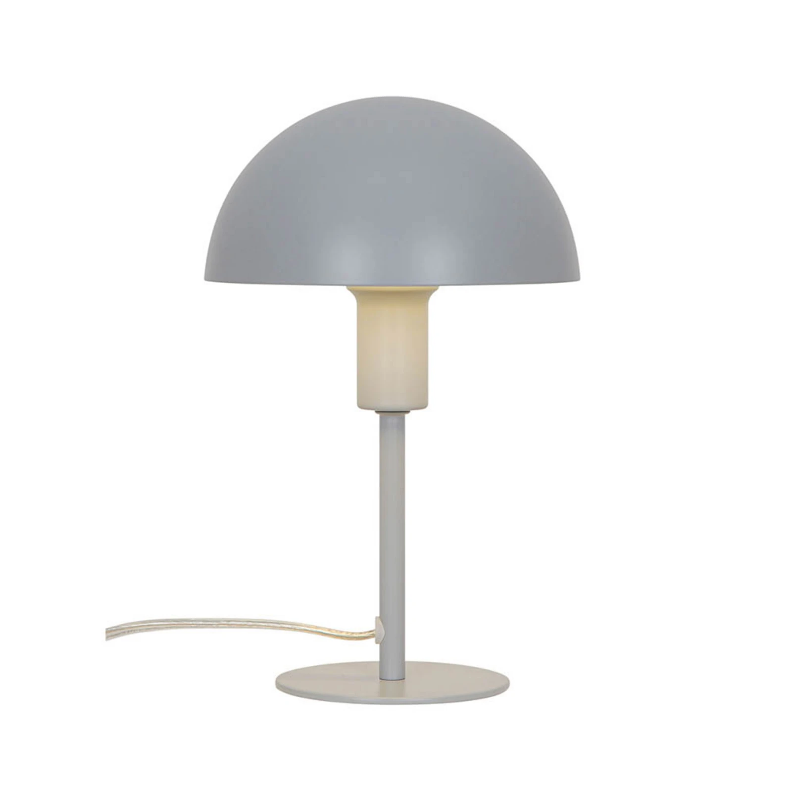 Lampa stołowa Ellen mini, szara, wysokość 25 cm, metal