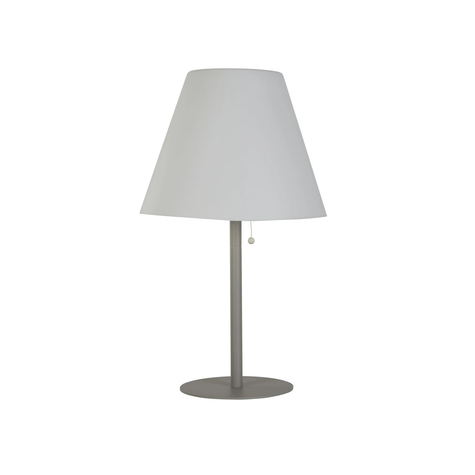 Lampa stołowa solarna LED Venice I, IP44, biały/srebrny