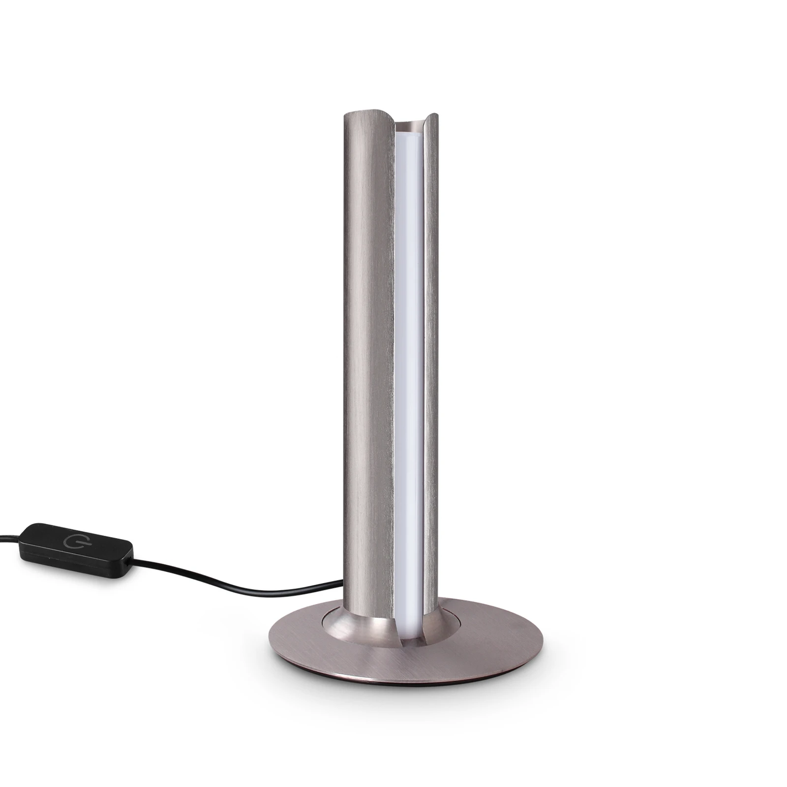 Lampa stołowa LED IDEAL LUX Dorica, kolor brązowy, wysokość 25 cm