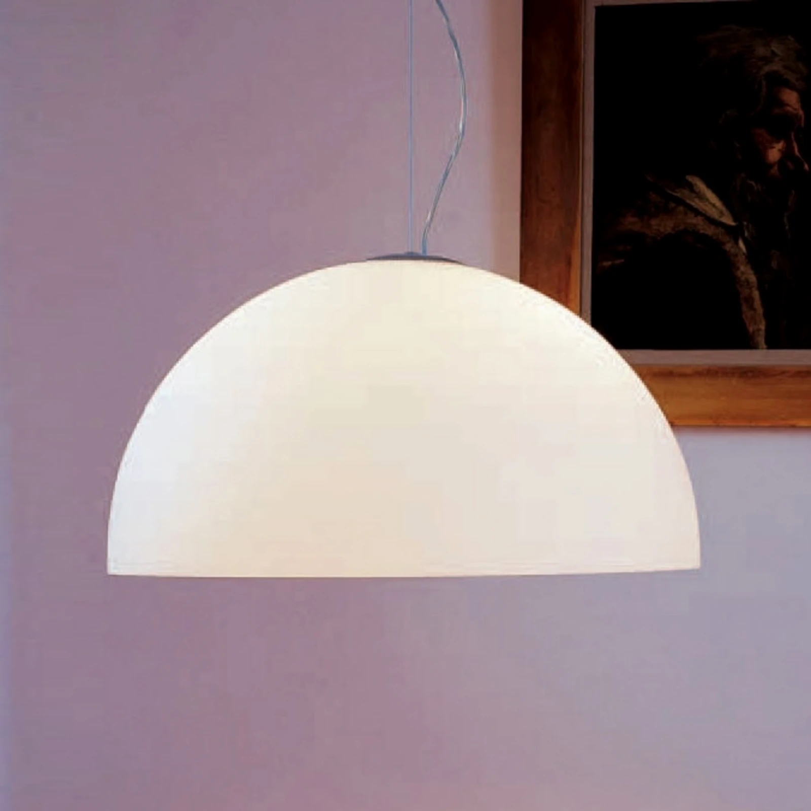 Oluce Sonora - Lampa wisząca z opalowego szkła, 38 cm
