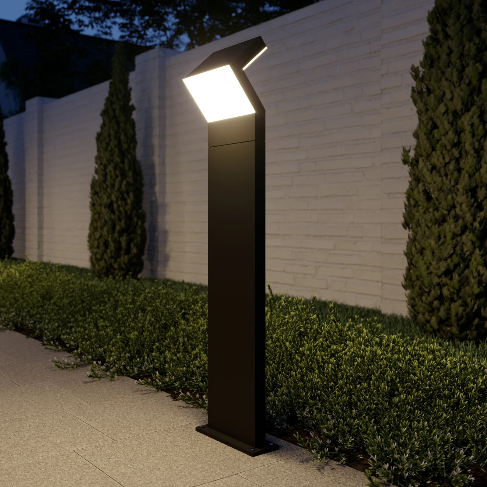 Arcchio słupek oświetleniowy LED Havin, antracyt, metal, 100cm