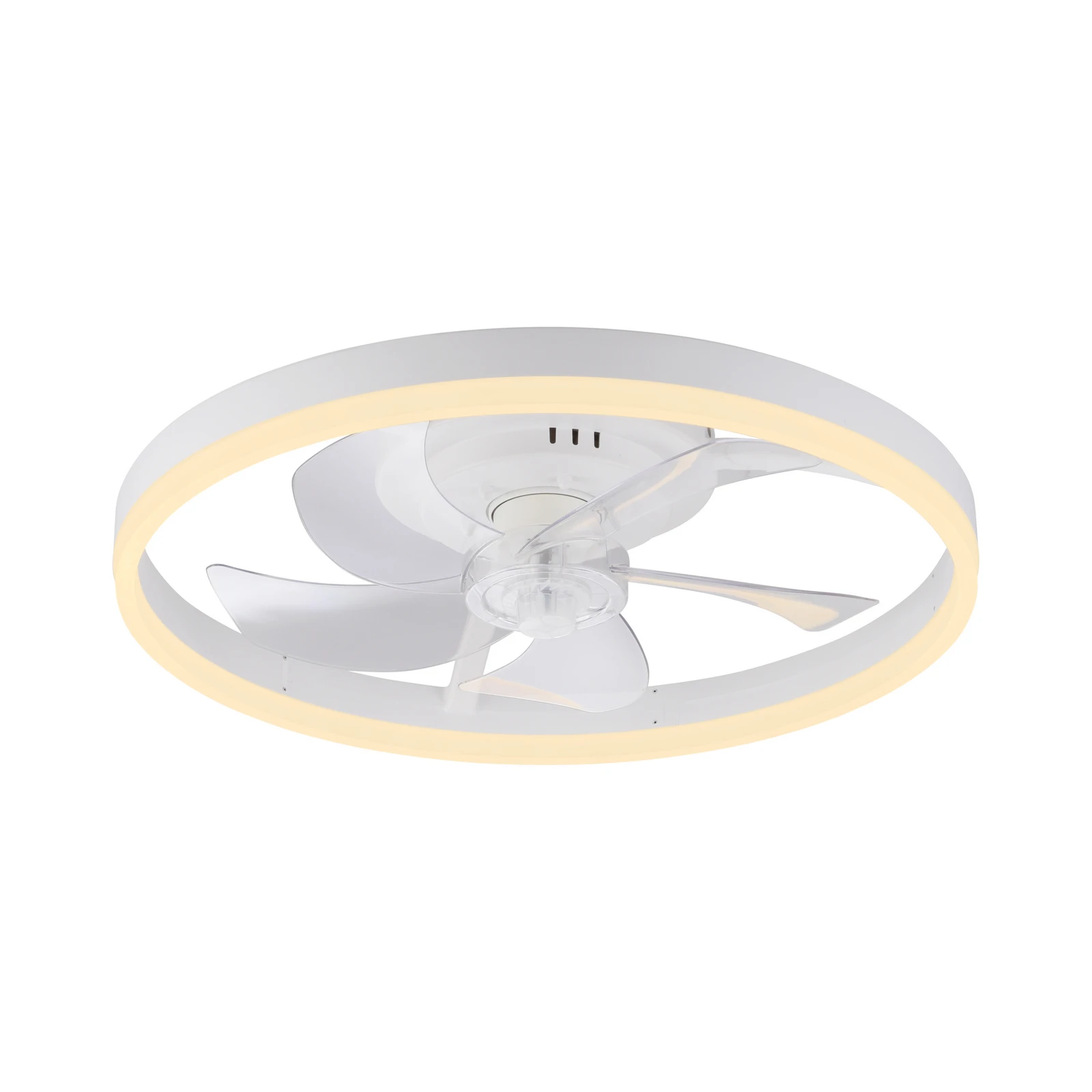 Wentylator sufitowy LED Rita, biały, CCT, pilot, Ø 50 cm