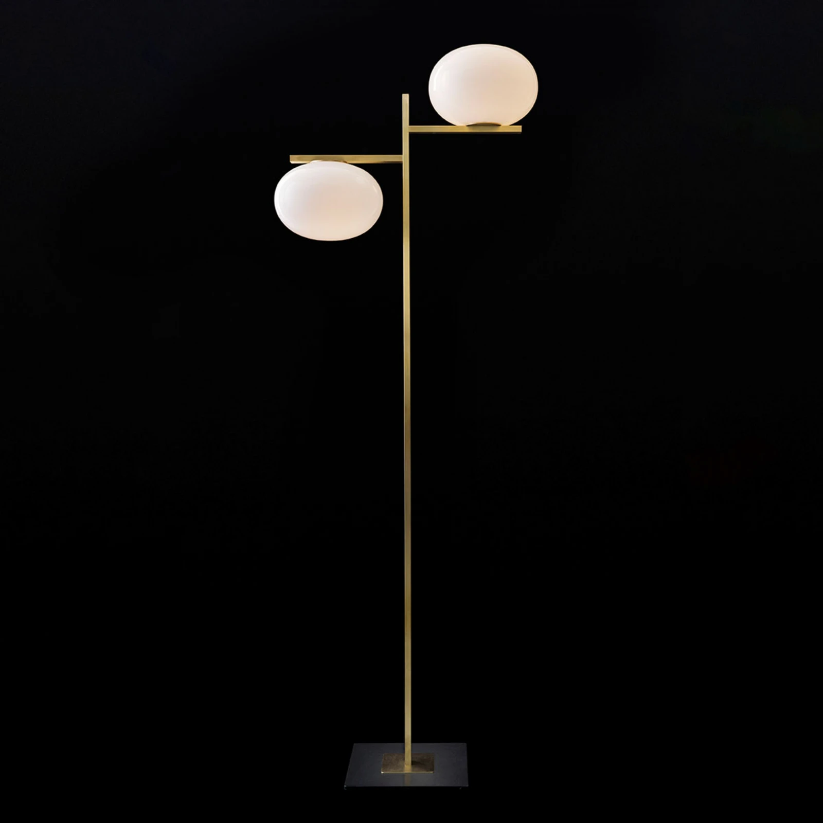 Oluce Alba - Lampa stojąca ze ściemnianiem, 2-punktowa