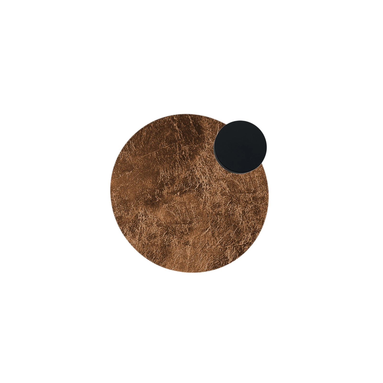 Knikerboker Kinkiet LED Pois, brązowy, Ø 25 cm, ściemniany