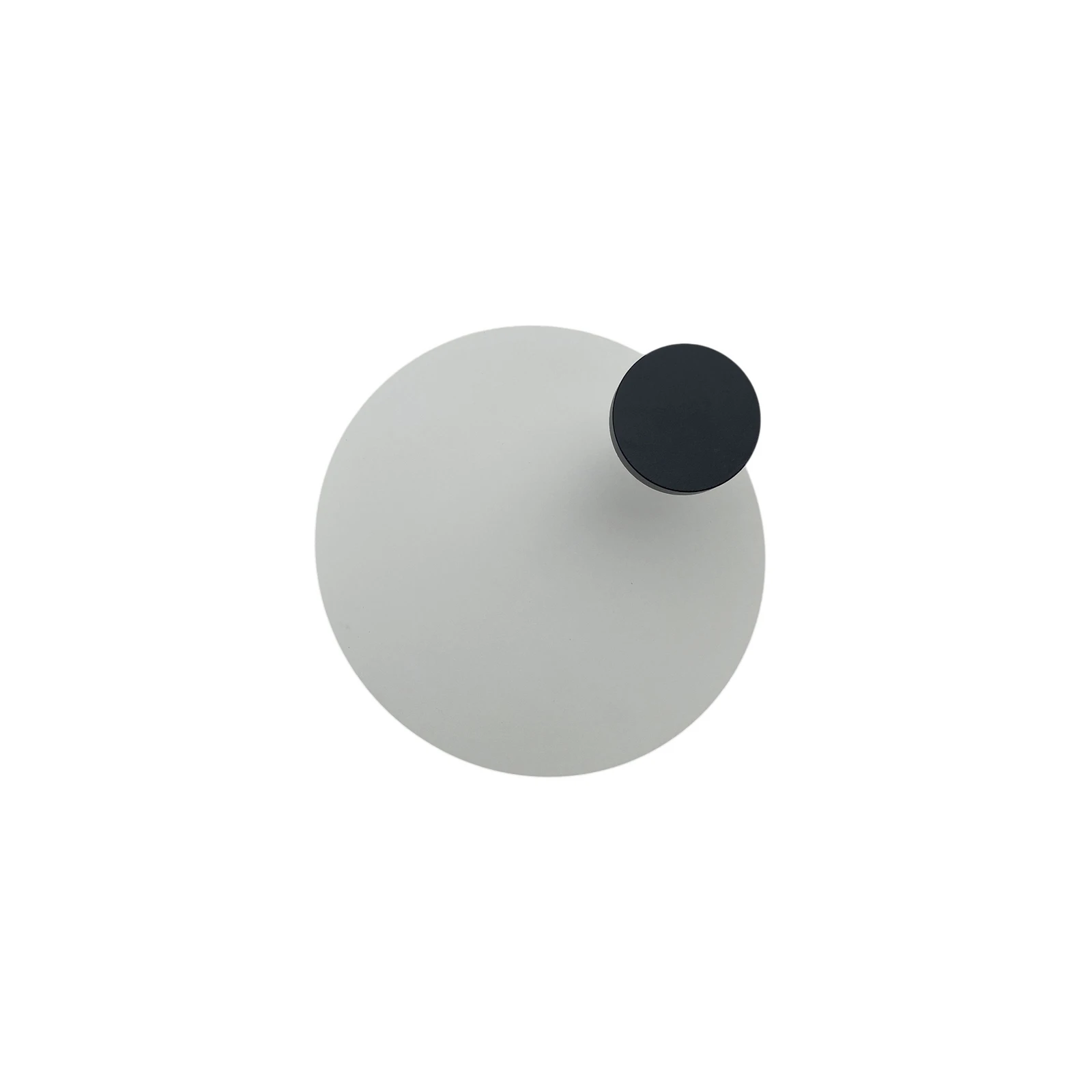 Knikerboker Kinkiet LED Pois, biały, Ø 25 cm, ściemniany