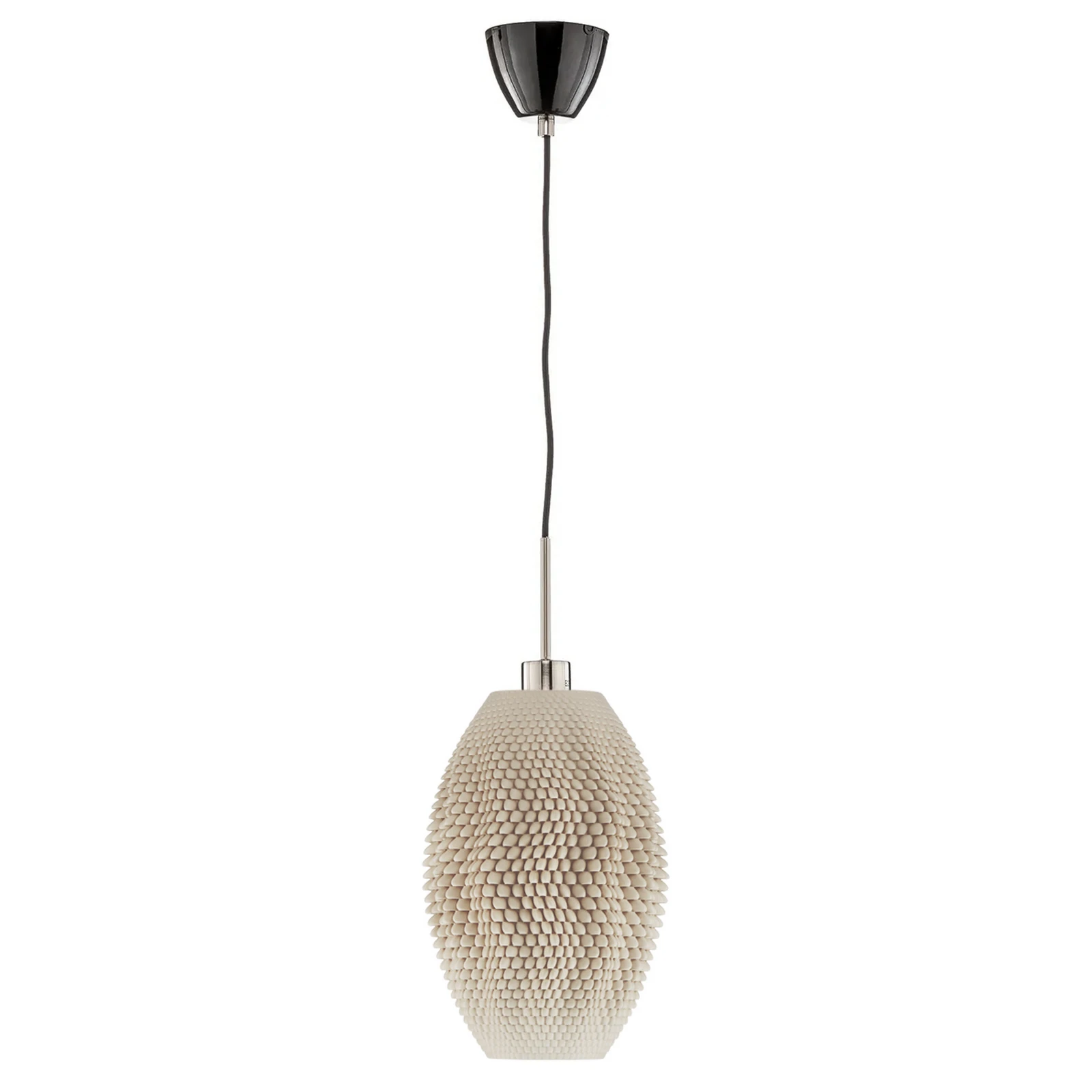 Lampa wisząca Koral Olive z biomateriału, len