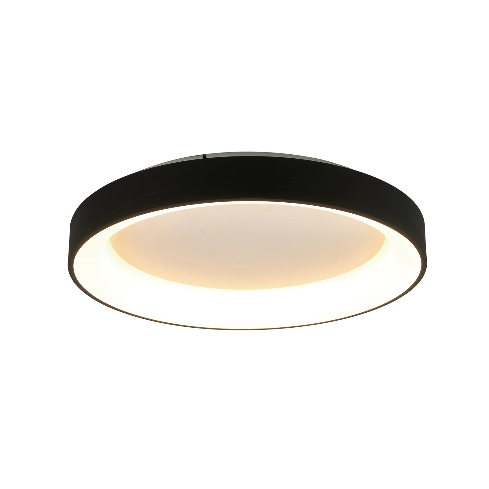 Lampa sufitowa LED Niseko II CCT z pilotem, Ø 78 cm, czarna