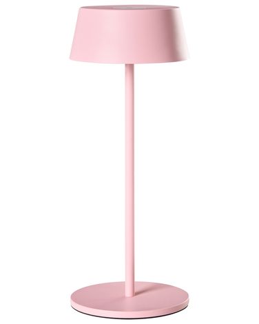 Bezprzewodowa lampa stołowa LED GUDER Ze ściemniaczem Metal Różowy