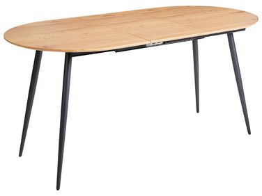 Stół do jadalni rozkładany CLAVET Jasnobrązowy 120/160 cm 80 cm