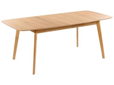 Stół do jadalni rozkładany MADOX Dąb jasny 150/190 cm 90 cm