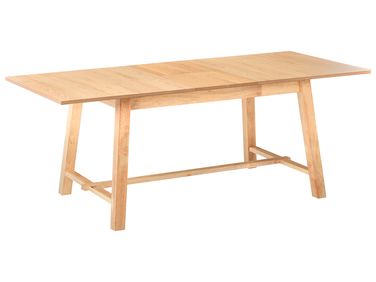 Stół do jadalni rozkładany BARNES Jesion jasny 160/200 cm 90 cm