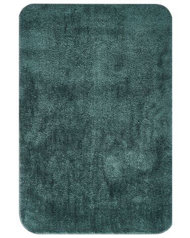 Dywanik łazienkowy URLANA Ciemnozielony 60 x 90 cm Mikrofibra