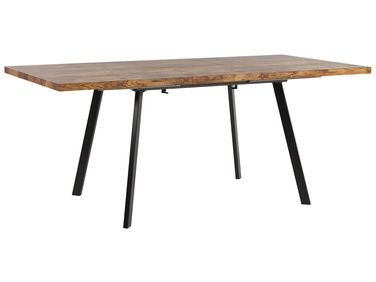 Stół do jadalni rozkładany HARLOW Ciemnobrązowy 140/180 cm 90 cm