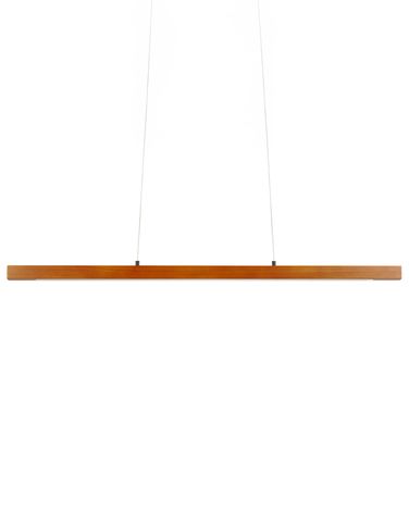 Lampa wisząca LED STEWARTS Ze ściemniaczem Drewno dębowe Ciemnobrązowy