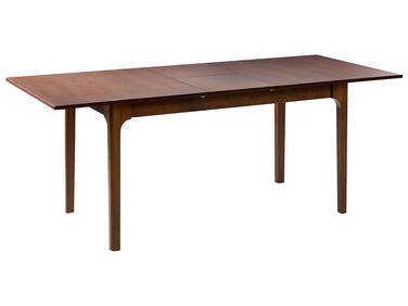 Stół do jadalni rozkładany DELMAS Jesion ciemny 160/200 cm 90 cm