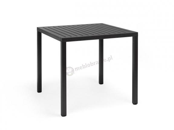 Nardi Cube stół kwadratowy 80x80 Antracite